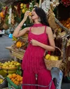 Divya By Sayuri Georgette Readymade Sharara Suits With Chokar Dupatta
